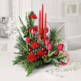 Modern Christmas Centerpiece