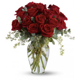 Accent on Full Heart - 16 Premium Red Roses