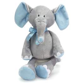 PLUSH BLUE & GRAY ELEPHANT