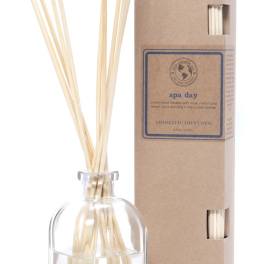 Glass reed diffuser with a cardboard box