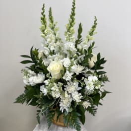 Heartfelt Condolences Arrangement by Westford Florist Art by Veny