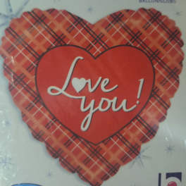 Plaid Love You! Mylar (#424)