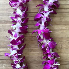 Single orchid lei