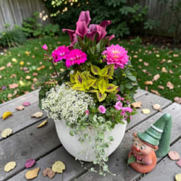 Large White Ceramic Planter