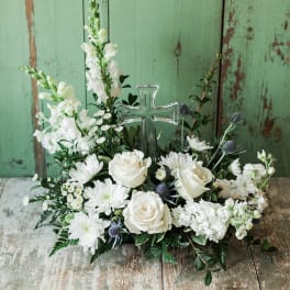 Crystal Cross Centerpiece