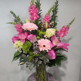 Blushing Elegance By MG Florist