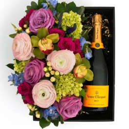 Flora Box Pastel Veuve Clicquot Brut