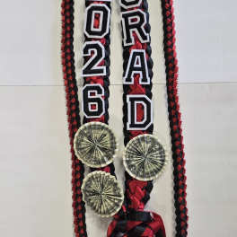 Black & Red 2026 Money Lei #33
