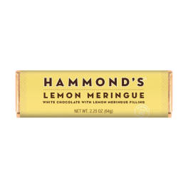Yellow Hammond's lemon meringue chocolate bar wrapper