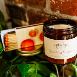 Natural Lights Candle, Sparkling Negroni