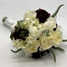 The Silver Dreams Clutch Bouquet