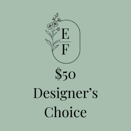 Designer's choice gift card with $50 amount