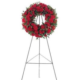 Red Regards Wreath