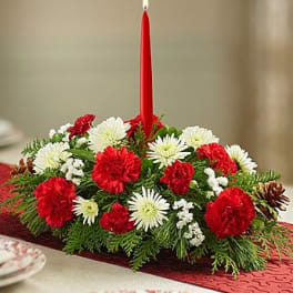 Red & white Christmas-Centerpiece