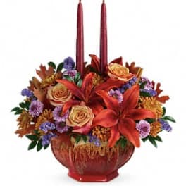 Teleflora's Autumn Ablaze Centerpiece
