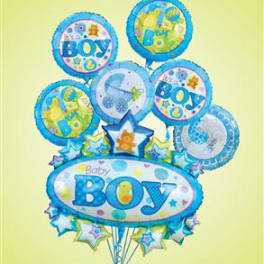 Baby Boy Marquee Mylar Bundle