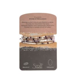 Beaded bracelet set on a retail display card