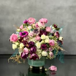 Spring Roses and Rananculus