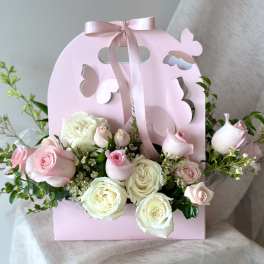 Pink Butterfly Garden Box