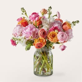 Stock & Ranunculus Garden Bouquet
