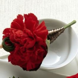 FTD Red Carnation Boutonniere