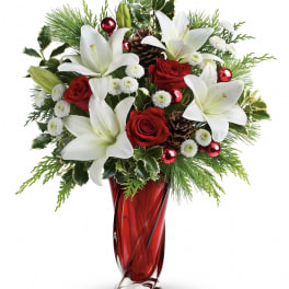Teleflora's Christmas Swirl Bouquet