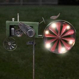 Tractor Garden Stake - Solar Spinner