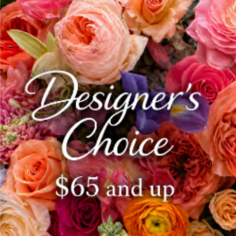 Mixed bouquet of pink, peach, orange, and purple flowers