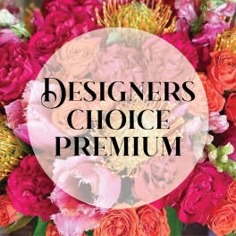 Mixed bouquet of pink, orange, and peach roses with a text overlay