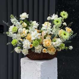 Yellow and White roses