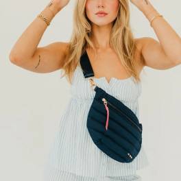 Jolie Puffer Bum Bag Navy