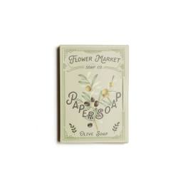 Paper Soap – Olive Oil, Travel Size, 50 Sheets