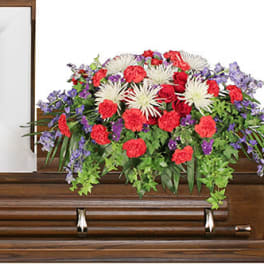 HONORABLE DEDICATION CASKET SPRAY