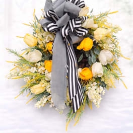 Tulip time wreath