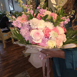 Korean wrapped large custom bouquet