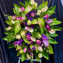 TROPICAL STANDING SPRAY LARGE # L #4