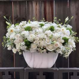 Simple white and green