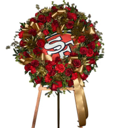 San Francisco 49er’s Wreath