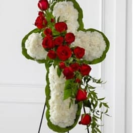 The Floral Cross Easel