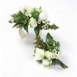 Elegant Ivory and Succulent Prom Set (Requires 48 hour notice)