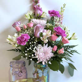 Iridescent Butterfly Bouquet by Barb’s Flowers