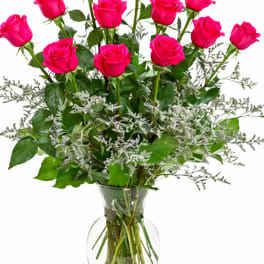 Dozen Pink Roses