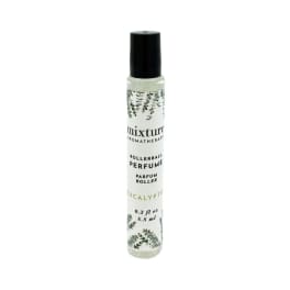 Rollerball perfume bottle with eucalyptus label