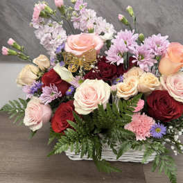 Pink basket