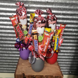 Candy Tumbler bouquet