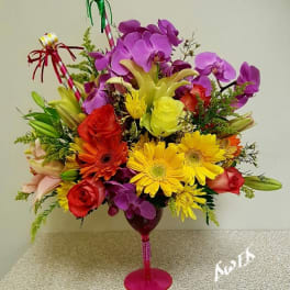 Tropical Martini Bouquet
