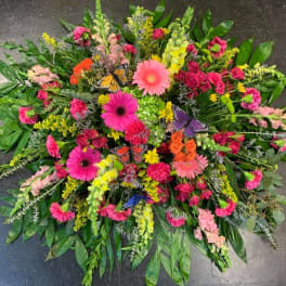 Butterfly Kisses Casket Spray