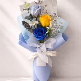 [SOAP FLOWER] Blue Serenity Petite Soap Flower Bouquet