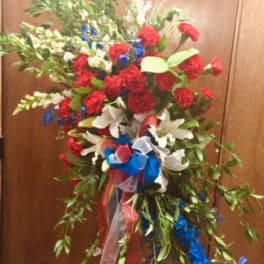 Patriotic-standing-spray
