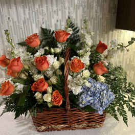 Sympathy- Orange Basket